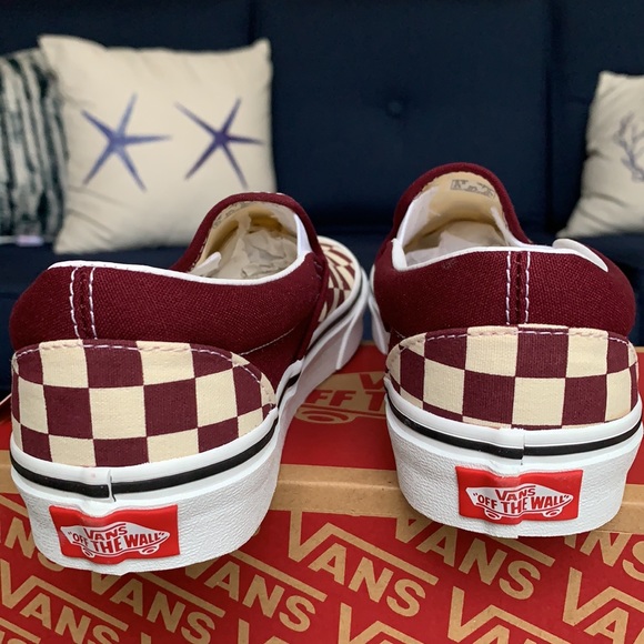 VANS CLASSIC SLIP ON CHECKERBOARD PRTRY/TRWHT WMNS - Picture 15 of 16